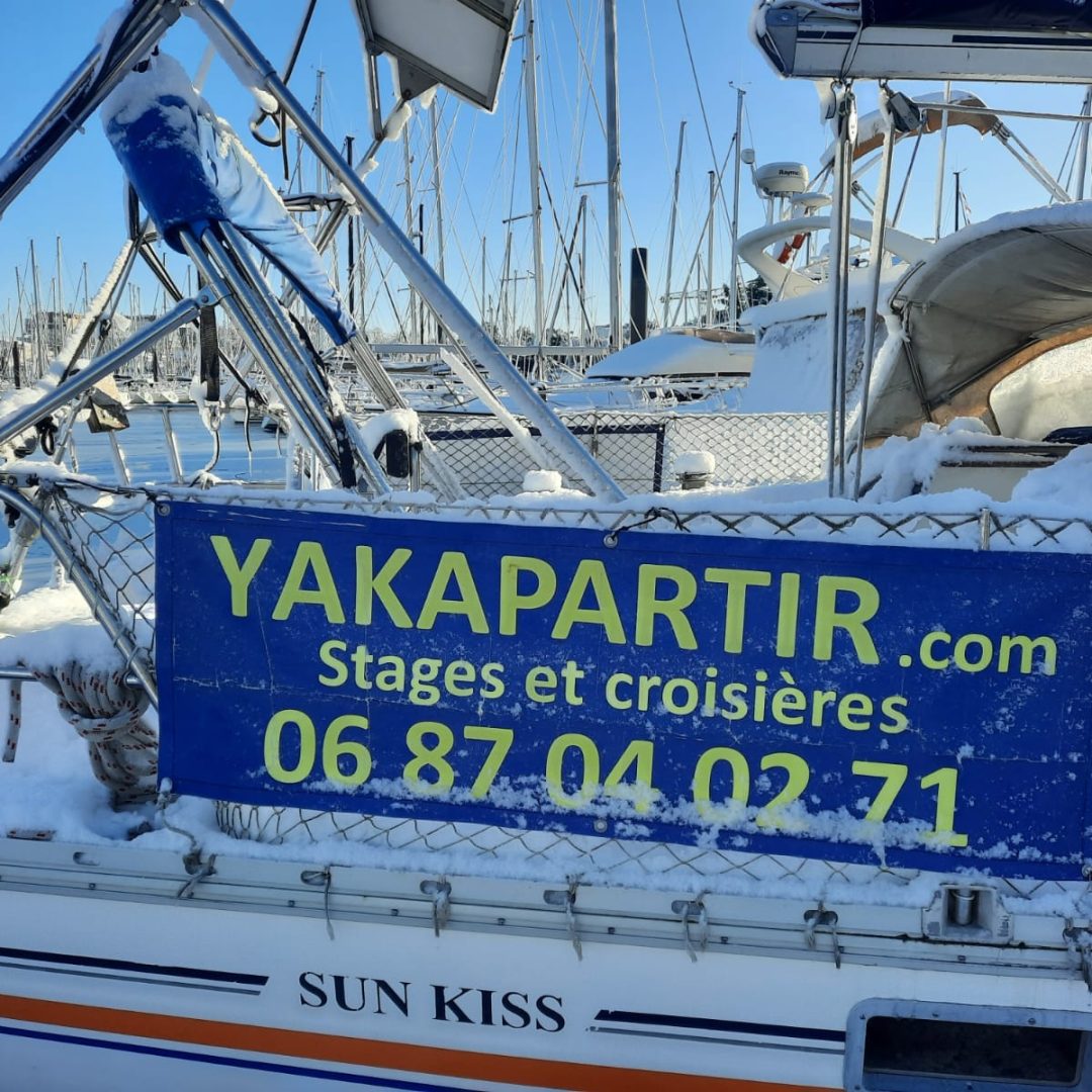 La Rochelle. Quand les voiliers troquent les embruns contre les flocons !